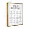 Stupell Industries Laundry Stain Removal Guide Helpful Symbols Chart Framed Floater Canvas Wall Art